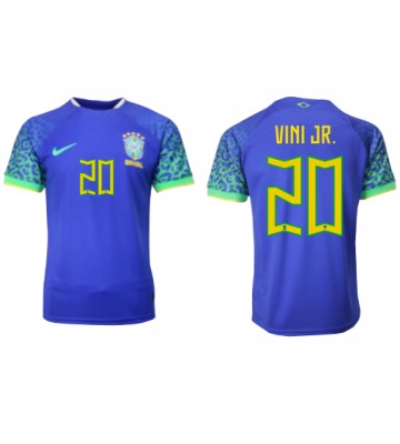 Brazylia Vinicius Junior #20 Koszulka Wyjazdowych MŚ 2022 Krótki Rękaw